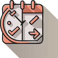 Abstract geometric design with vibrant color palette