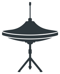 Hi Hat Cymbal Illustration with Stand for Drum Kit in Music Band Performance
