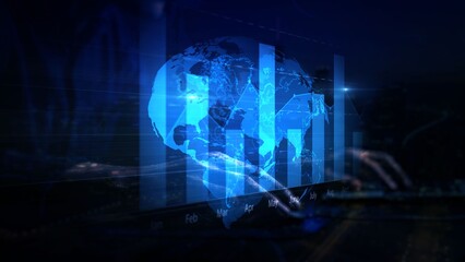 Global Data Analysis: Digital Graphs and Charts in Nighttime Technology Setting