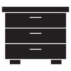 Drawer icon, Storage Drawer, Cabinet Drawer, Organizer Drawer, Furniture Compartment, vector