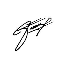 Overall Style and Form: The image features a highly stylized logo or signature, drawn with thick, flowing, connected lines, resembling calligraphy or artistic cursive.