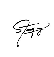 Overall Style and Form: The image features a highly stylized logo or signature, drawn with thick, flowing, connected lines, resembling calligraphy or artistic cursive.