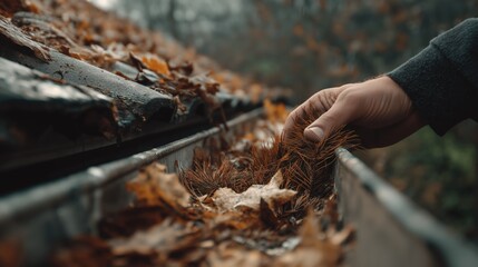 Beautiful autumn forest scene with colorful leaves on a trail, showcasing seasonal change, outdoor exploration, natural beauty, tranquility, and scenic wilderness landscape