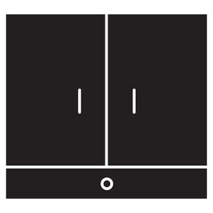 Closet Icon, Clothing Closet, Wardrobe Storage, Organized Closet, Garment Cabinet, vector