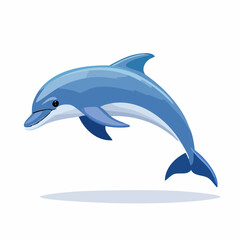 Fototapeta premium dolphin jumping isolated on white