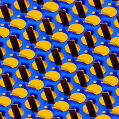 Smartphone Retro Seamless Pattern