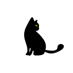 Black Cat Vector Illustration