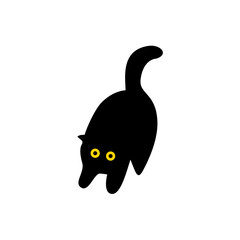 Black Cat Vector Illustration