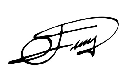 Overall Style and Form: The image features a highly stylized logo or signature, drawn with thick, flowing, connected lines, resembling calligraphy or artistic cursive.