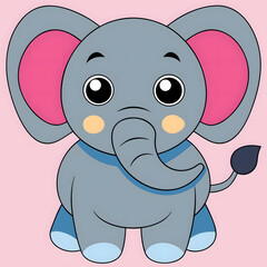 cartoon, animal, elephant, vector, baby, mouse, illustration, love, mammal, bear, character, toy, funny, fun, heart, cute, isolated, art, drawing, sitting, rat, teddy, smile, cat, pet
