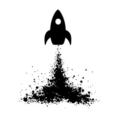 Black silhouette of a human skull with detailed features isolated on a white background for artistic and educational purposes