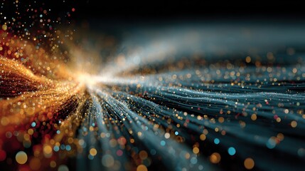 Abstract digital art of light and energy, futuristic design.