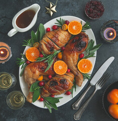Christmas roasted chicken