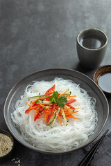 glass rice noodles with vegetables