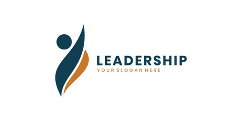 Leadership logo design, people logo concept