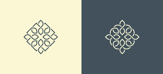 Leaf Flower logo design for beauty spa and eco friendly products, leaves, Cosmetics, Jewellery, Jewelry, Beauty salon, Boutique, floral icon symbol sign illustration template