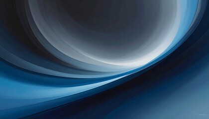 Soft blurred charcoal blue abstract swirl background featuring smooth flowing curves, gentle depth, subtle motion, atmospheric tone, calm gradient transitions, and a dreamy artistic texture designed f