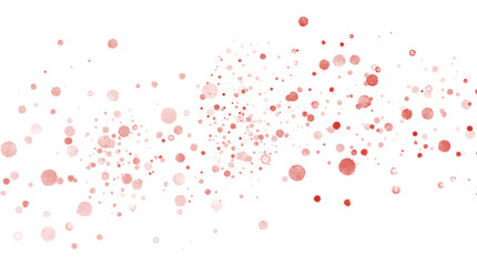 red splatter spray seamless pattern, spatter on transparent png color background