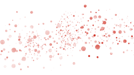 red splatter spray seamless pattern, spatter on transparent png color background