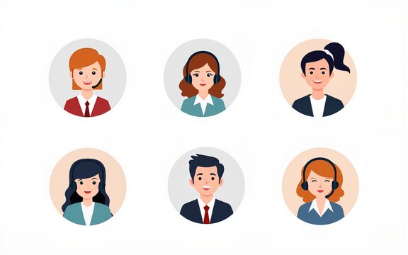 Website ranking icons cartoon set. Desktop chat messages. Technical support, hotline. Satisfaction and loyalty, customer care, rating site metaphors. Vector isolated concept metaphor illustrations