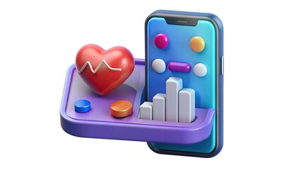 Digital health monitoring and medical data visualization on smartphone