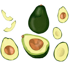 Avocado, green, keto diet, fruit healthy fats