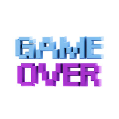 game over 3d illustration