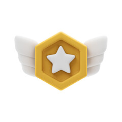 achievement medal 3d illustration