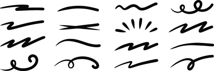 swirl, underline, brush stroke, doodle, hand drawn, graphic, design, element, accent, decoration, flourish, curve, line, abstract, black, ink, marker, artistic, creative, decorative, highlight, emphas