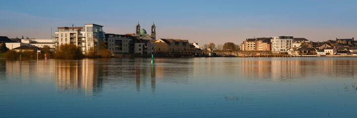 Athlone City Skyline With Landmark