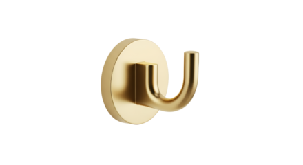 Minimalist brass wall hook with elegant round design, providing a functional and stylish home decor solution