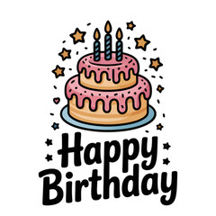 birthday cake with candles