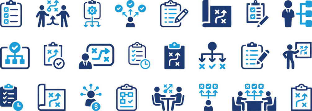 strategy, planning, business, management, organization, flowchart, checklist, clipboard, pencil, blueprint, meeting, teamwork, collaboration, decision, process, workflow, project, task, time, goal, ob