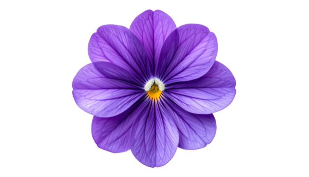 A vibrant, close-up photograph showcasing a delicate purple pansy against a dark backdrop