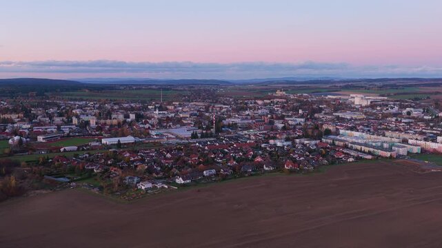 A town with residential neighborhoods and family homes provides a foundation for future generations. Svitavy in the Czech Republic