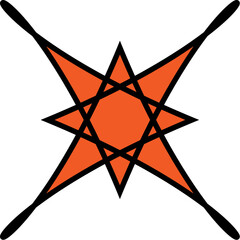 vector illustration of a compass