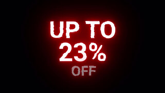 23 percent discount offer shop neon, offer sale discount store