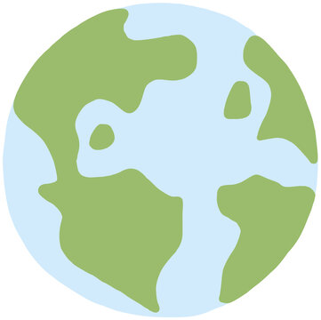 Hand Drawning of  Planet Earth 