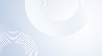 Abstract Circles, white, light blue, layered circles, concentric rings, creating soft and clean modern backgrounds