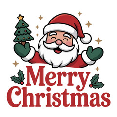 christmas card with santa claus