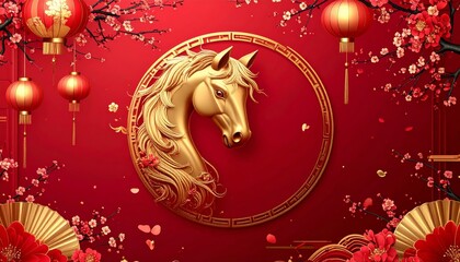 Happy Chinese New Year 2026 background
