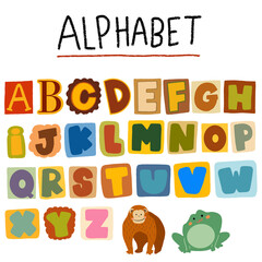 alphabet letters illustration transparant background - scrapbook letters stickers