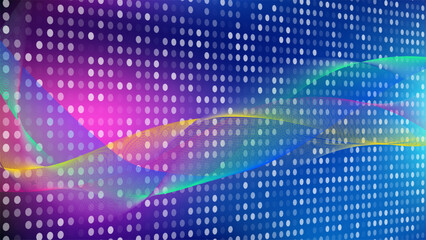 Naklejka premium technology futuristic digital abstract background with neon data flow across vibrant blue purple spectrum showing dynamic motion and modern cyber concept for innovation