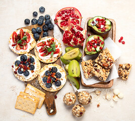 Healthy vegan dessert concept.