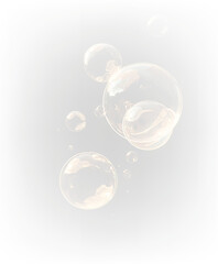 Golden Light Bubble PNG Chic Shiny Dream Effect