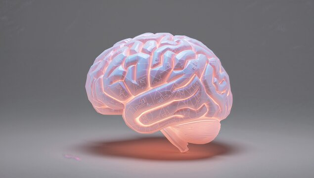 Futuristic glowing brain with circuit patterns for innovation, technology, and artificial intelligence concepts, perfect for modern digital marketing