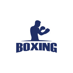 Boxing club logo emblem design