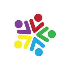 community    icon animation simple flat