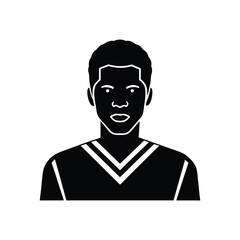 Obraz premium Nigerian Football Player Sports Icon