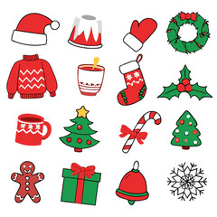 Adorable Christmas Design Pack with Winter Clothing and Decor